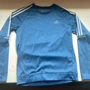 Blue Adidas Climawarm running shirt - long sleeve - medium